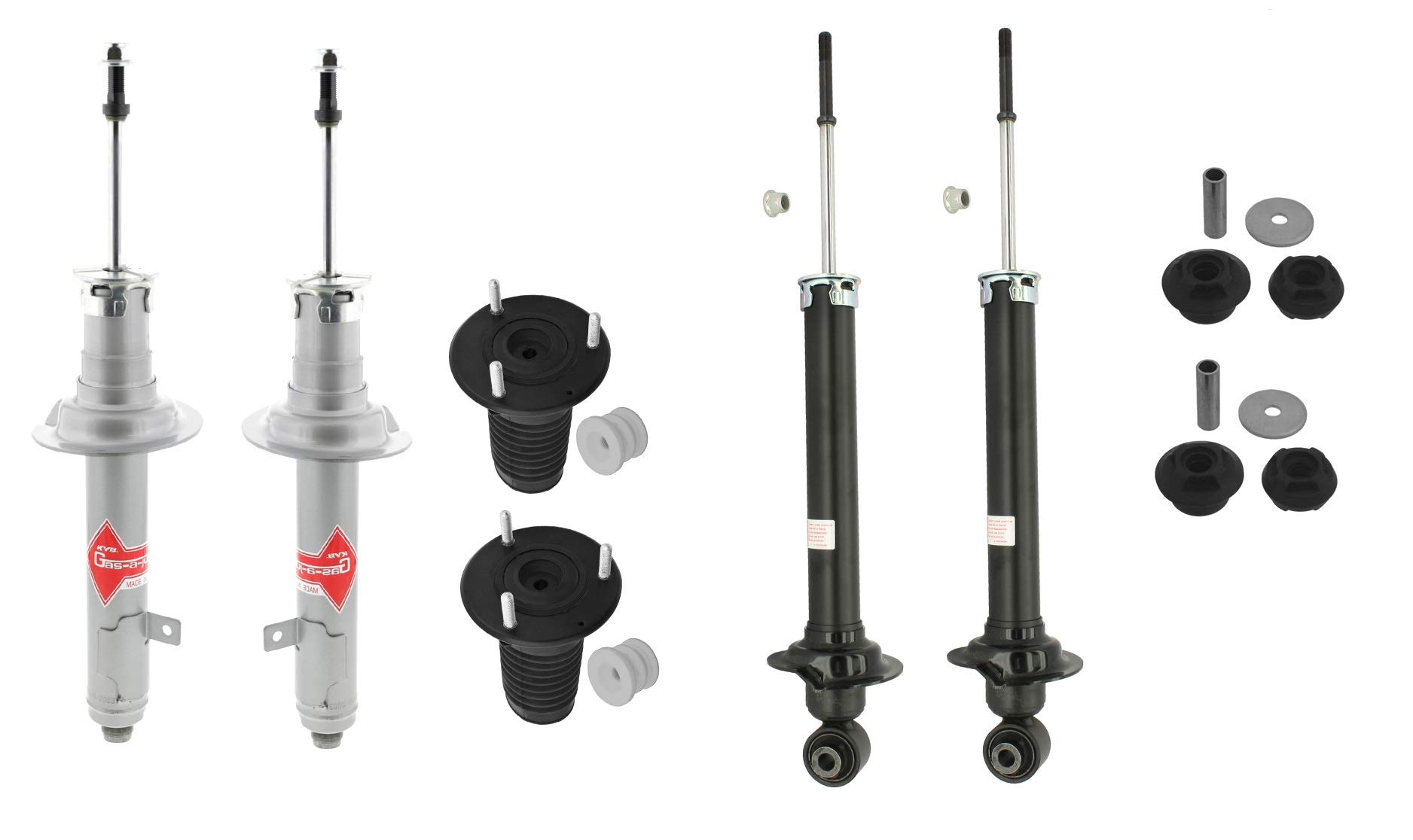 Amazon.com: Front and Rear Suspension Struts & Mounts Kit